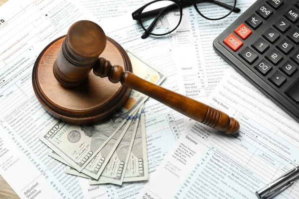 depositphotos 147556853 stock photo judge gavel money calculator